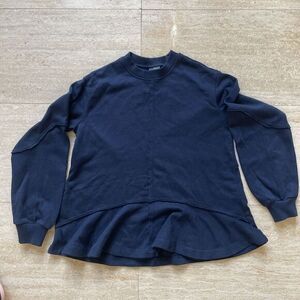 Sweaty Betty Revive Sweatshirt in Dark Blue‎ Size XXS $88 Pullover Flare